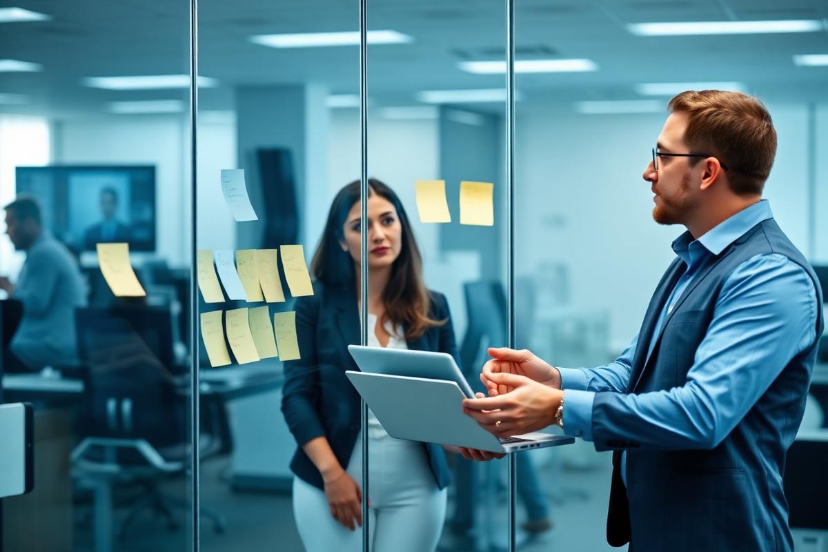 Two IT architects discussing endpoint strategy